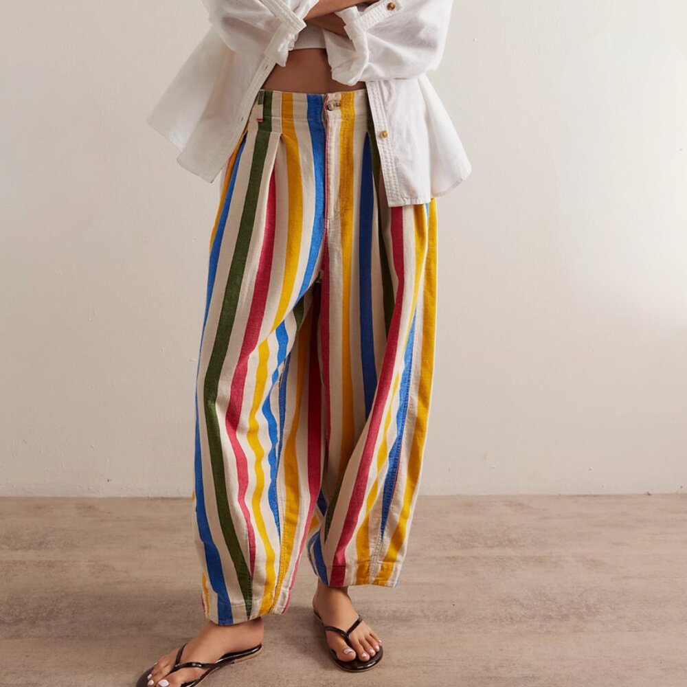 We the free, striped baja trousers